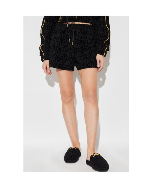 Versace Black I Baroque Shorts