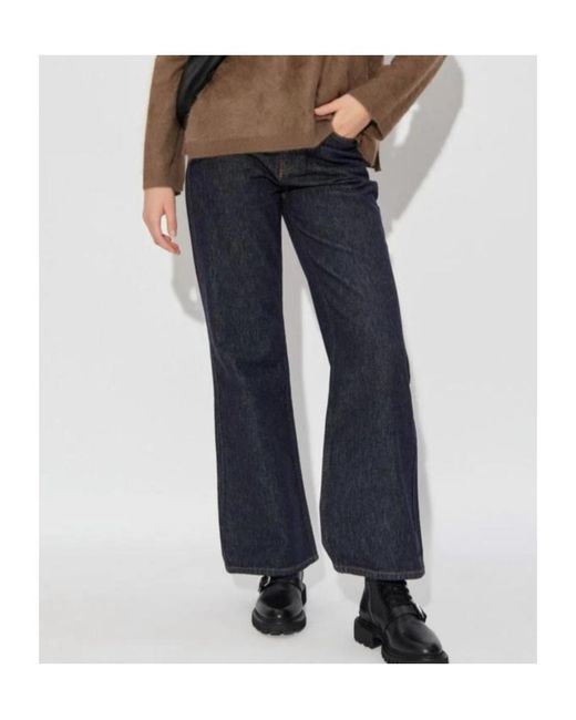 AllSaints Blue Ember Wide-Leg Jeans