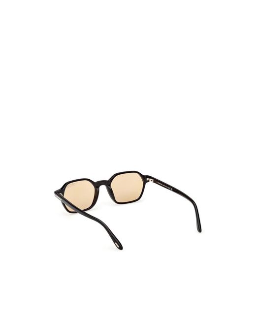 Tom Ford Metallic Eyewear Geometric Frame Sunglasses