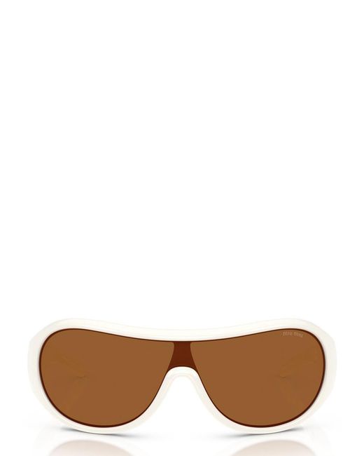 Miu Miu Multicolor Wrap-Around Sunglasses