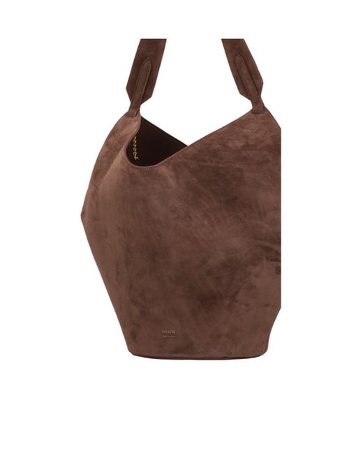 Khaite Brown Lotus Small Tote Bag