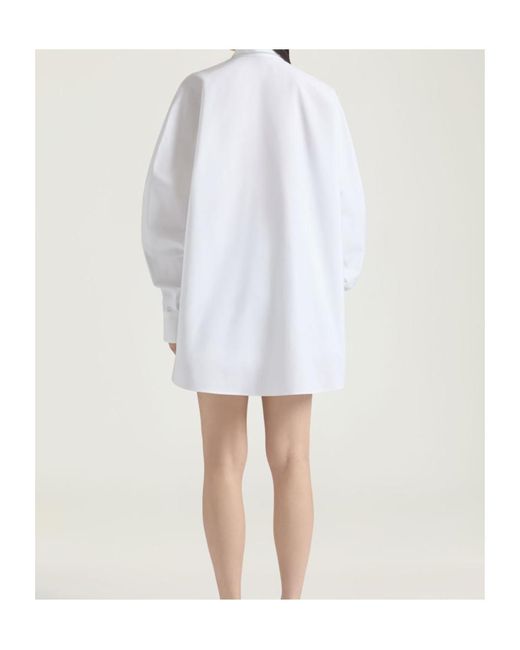 Givenchy White Paris Logo Long-Sleeved Shirt