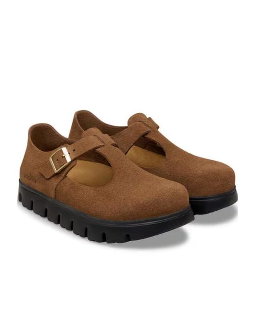 Birkenstock Brown Paris Chunky Mary Jane Sandals