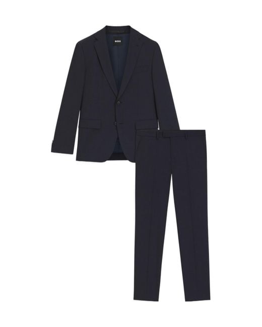 Boss Blue Boss Two-Piece Single-Breasted Suit for men