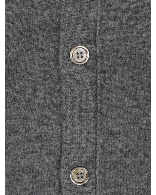 Comme des Garçons Gray Long Sleeve Cardigan for men