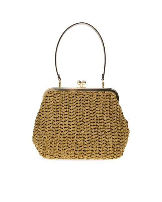 COACH Natural Shoulder Bag "Kisslock 27"