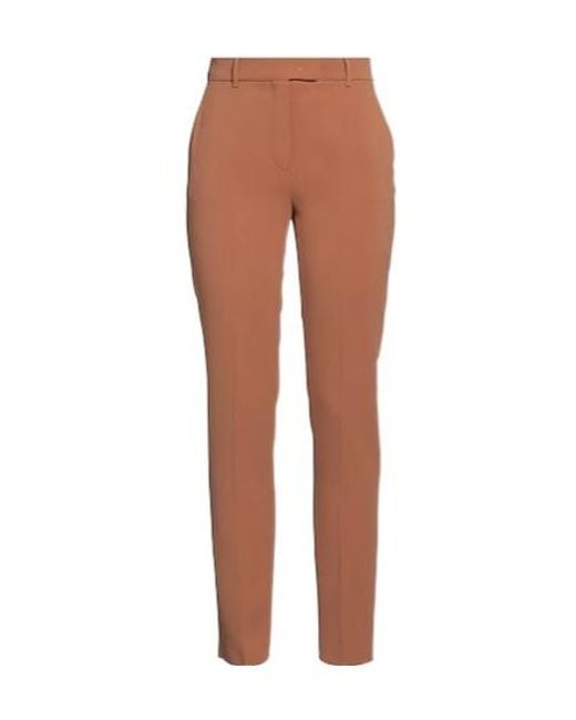 Max Mara Brown Slim-Fit Suit Trousers