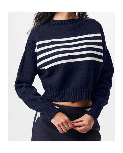 Prada Blue Flg Jmpr Sweater
