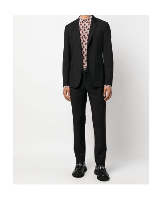 Paul Smith Black Single-Breasted Suit for men