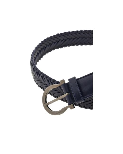 Ferragamo Blue Sized Gancini Belt for men