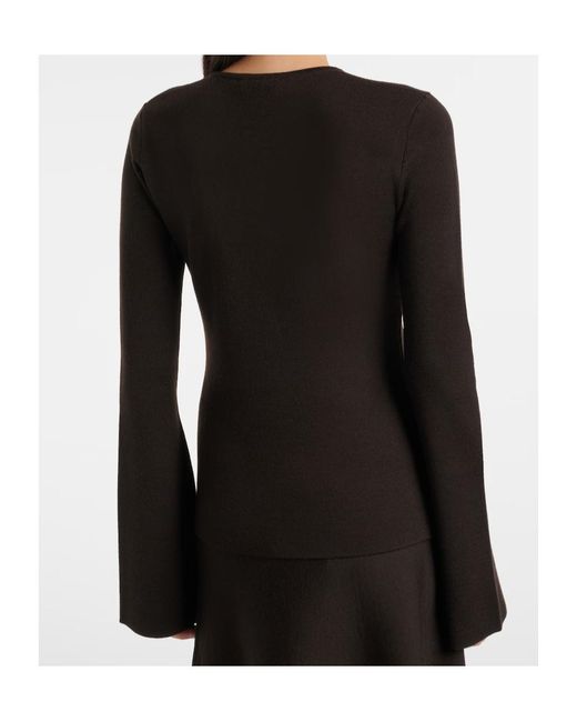 Gabriela Hearst Black Long-Sleeved Top