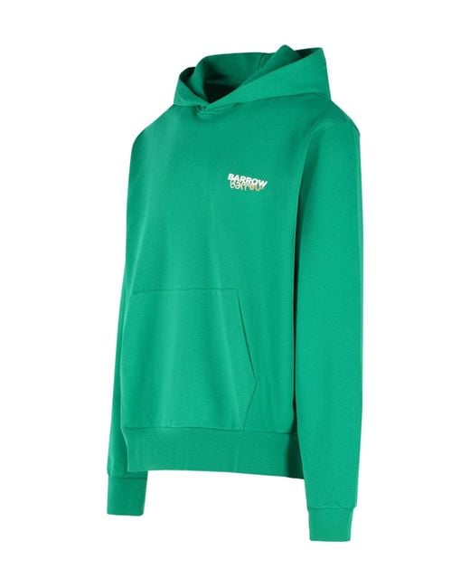 Barrow Green Teddy-Bear Printed Hoodie for men