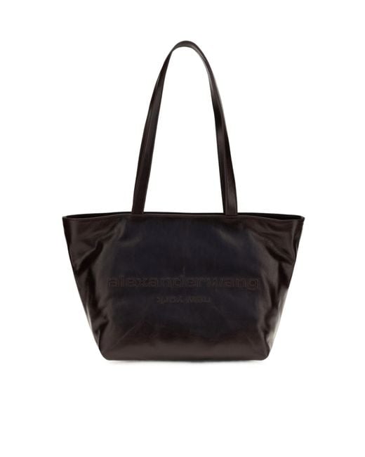 Alexander Wang Black Medium Punch Leather Tote Bag