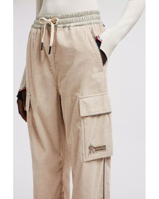 Moncler Natural Grenoble Corduroy Jogging Trousers