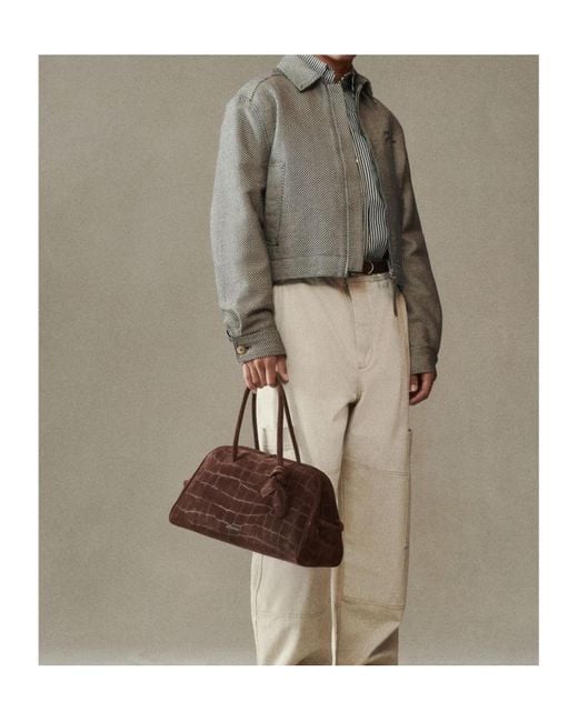 Jacquemus Brown The Turismo Soft Bowling Bag