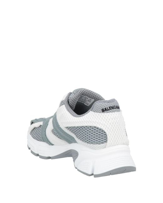Balenciaga White Two-Tone Mesh Spliced Sneakers