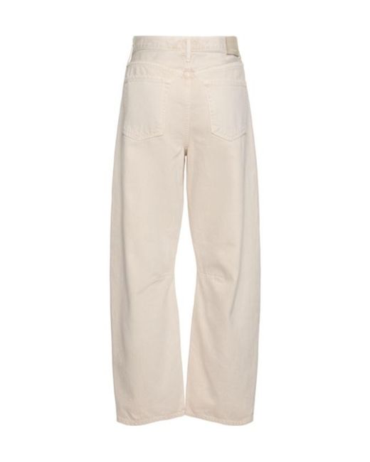 Citizens of Humanity White Miro Mid Rise Denim Wide Jeans