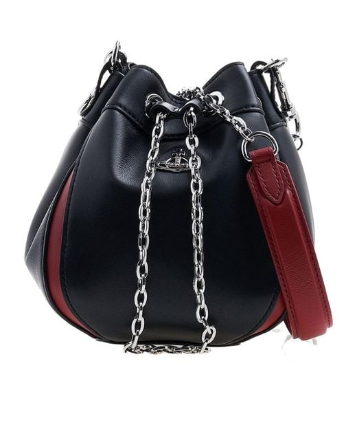 Vivienne Westwood Blue Logo Shoulder Bag