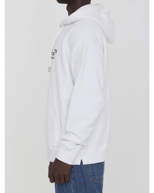 Off-White c/o Virgil Abloh White Big Bookish Skate Drawstring Hoodie for men