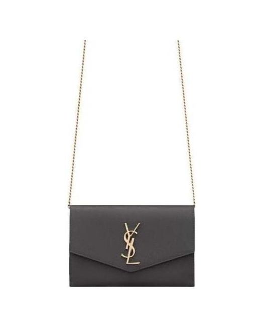 Saint Laurent Black Uptown Logo Crossbody Bag