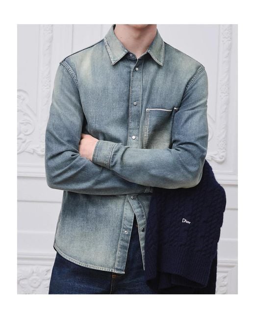Dior Blue Shirt for men