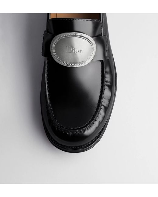 Dior Black Médaillon Loafer for men
