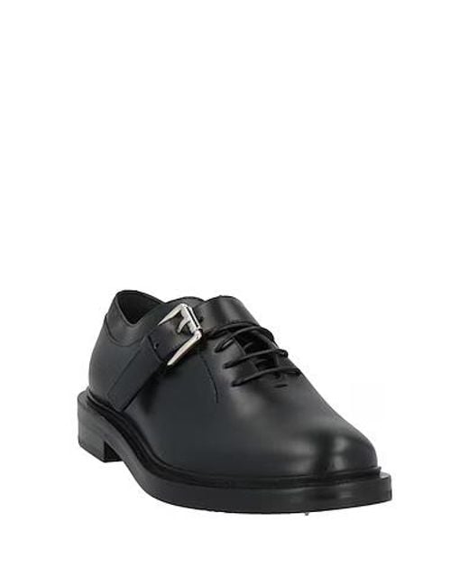 Max Mara Black Glossy Leather Lace-Up Shoes
