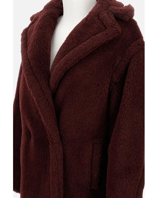 Max Mara Red Olga Double-Breasted Coat