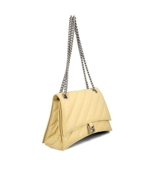 Balenciaga Metallic Crush Chain Quilted Medium Shoulder Bag