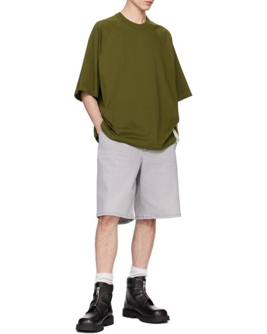 Bottega Veneta Green Open-Necked Shirt for men