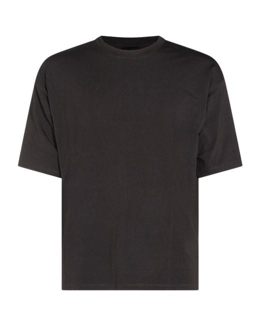 Thom Krom Black Oversized Crew Neck T-Shirt for men