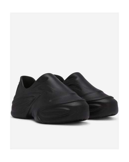 Dolce & Gabbana Black Toy Round-Toe Sneakers for men