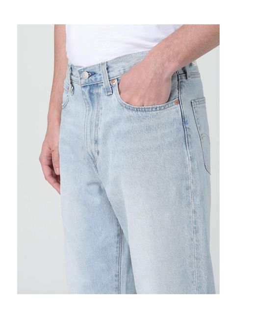 Levi's Blue 568 Relaxed Loose Jeans for men
