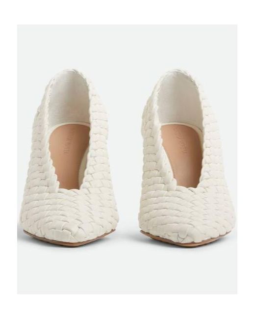 Bottega Veneta White Sofia Pump