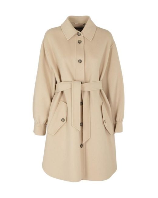 Weekend by Maxmara Natural Single-Breasted Casual Coat
