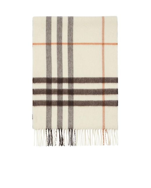 Burberry Natural Check Cashmere Scarf