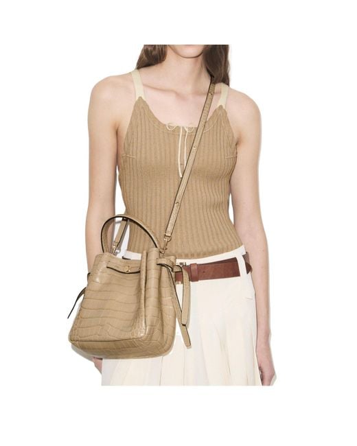 Tory Burch Natural Romy Bucket Bag