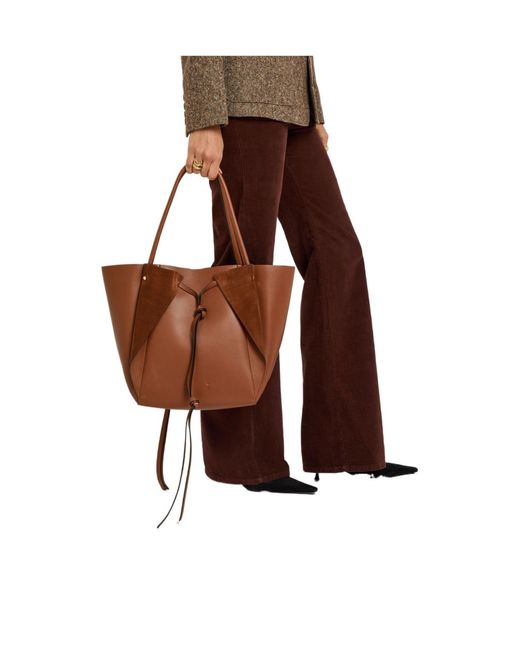 Gabriela Hearst Brown Leather Tote Bag