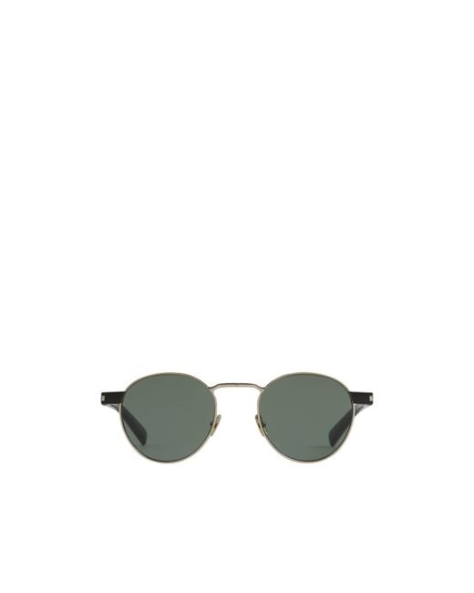 Saint Laurent Green Eyewear Sl 707 Round Frame Sunglasses for men