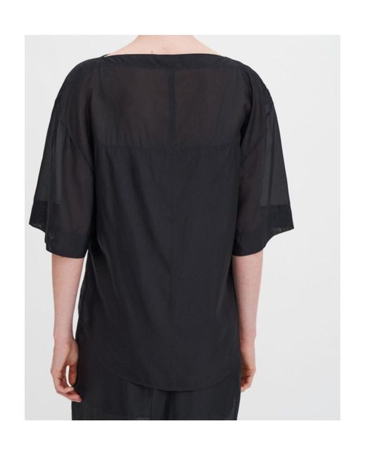 Filippa K Black Sheer Tee
