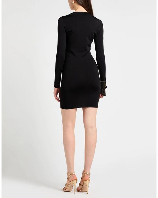 Saint Laurent Black Knitted Bodycon Dress