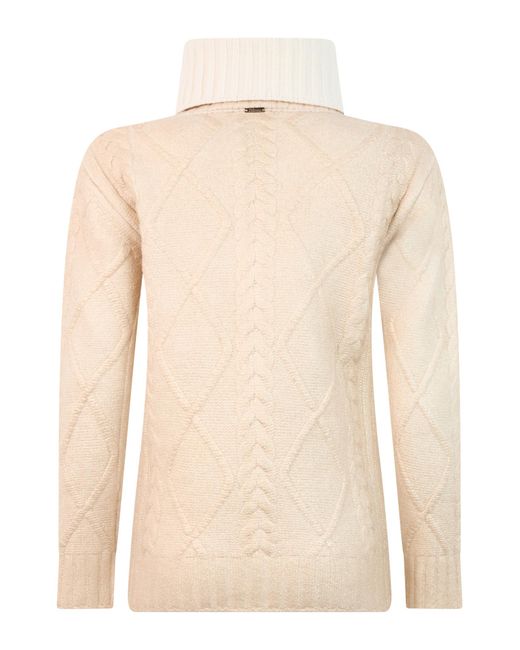 Herno White Lamé-Effect Sweater