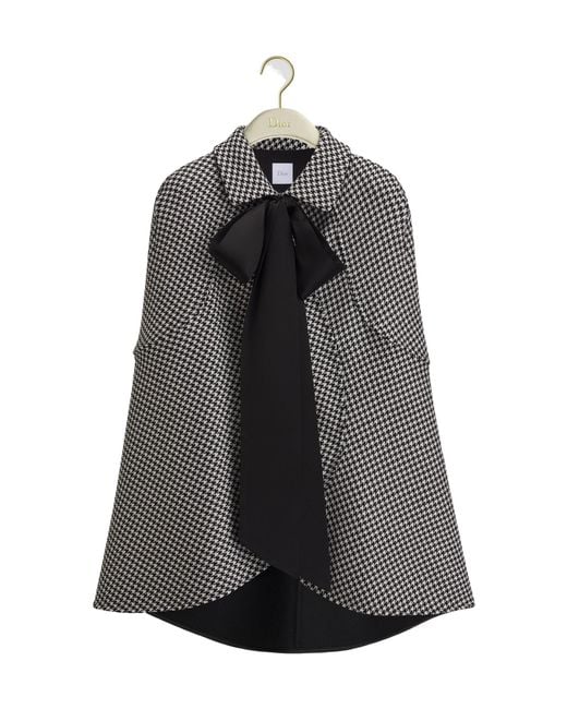 Dior Gray Cape With Tied Neckline