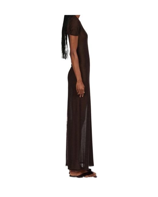 Ferragamo Brown Ferragamo Straight Cut Dress
