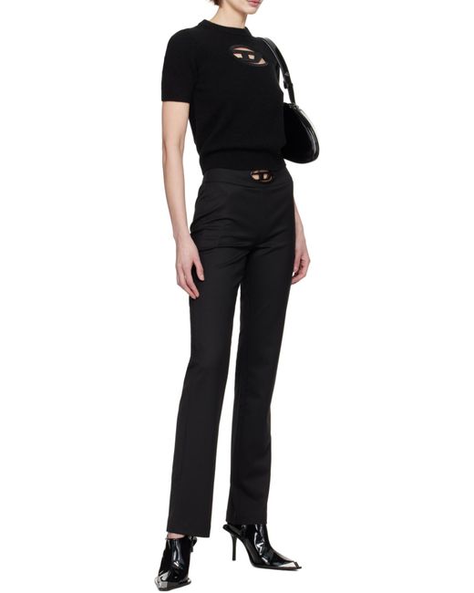 DIESEL Black P-Ersy High Waisted Trousers