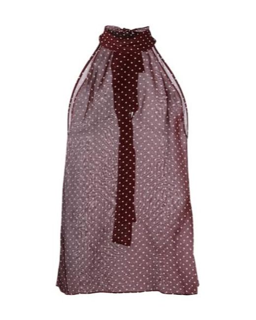 Nili Lotan Purple Halter Neck Cardigan