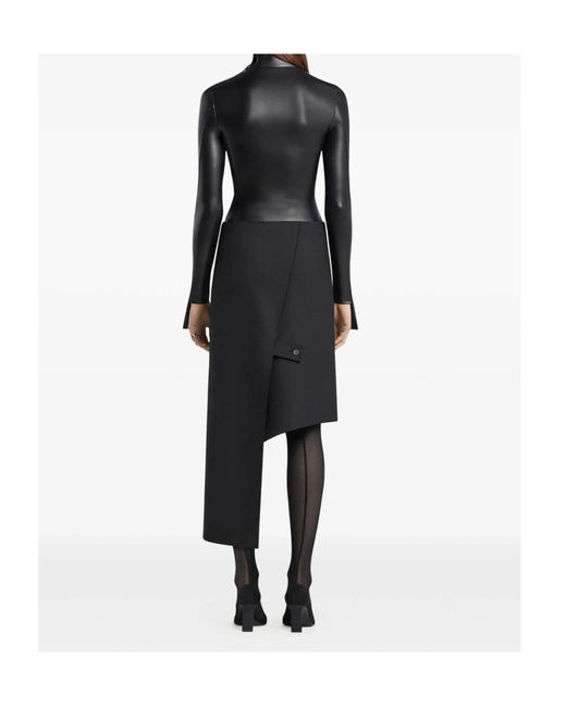 Courreges Black Courrèges Oblique Skirt