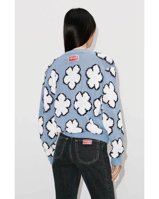 KENZO Blue Boke Flower Jumper