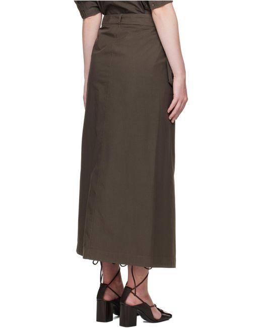 Lemaire Gray Buttoned Skirt