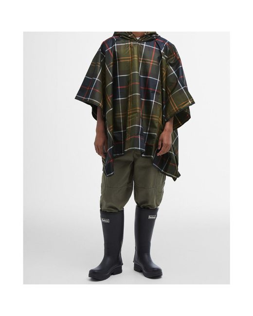 Barbour Black Plaid Waterproof Hooded Jacket for men